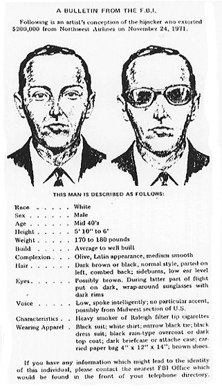 D. B. Cooper: The Hijacker Who Jumped Into The Night With $200,000